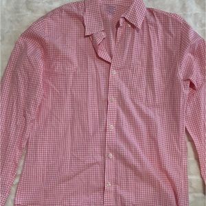 J. Crew pink and white button down dress shirt